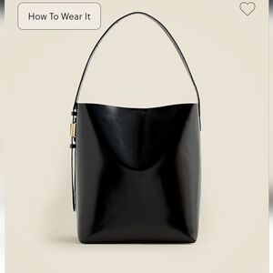 NWT J.Crew Women's Natural Edie Bucket Bag Italian Leather Stitch Fix